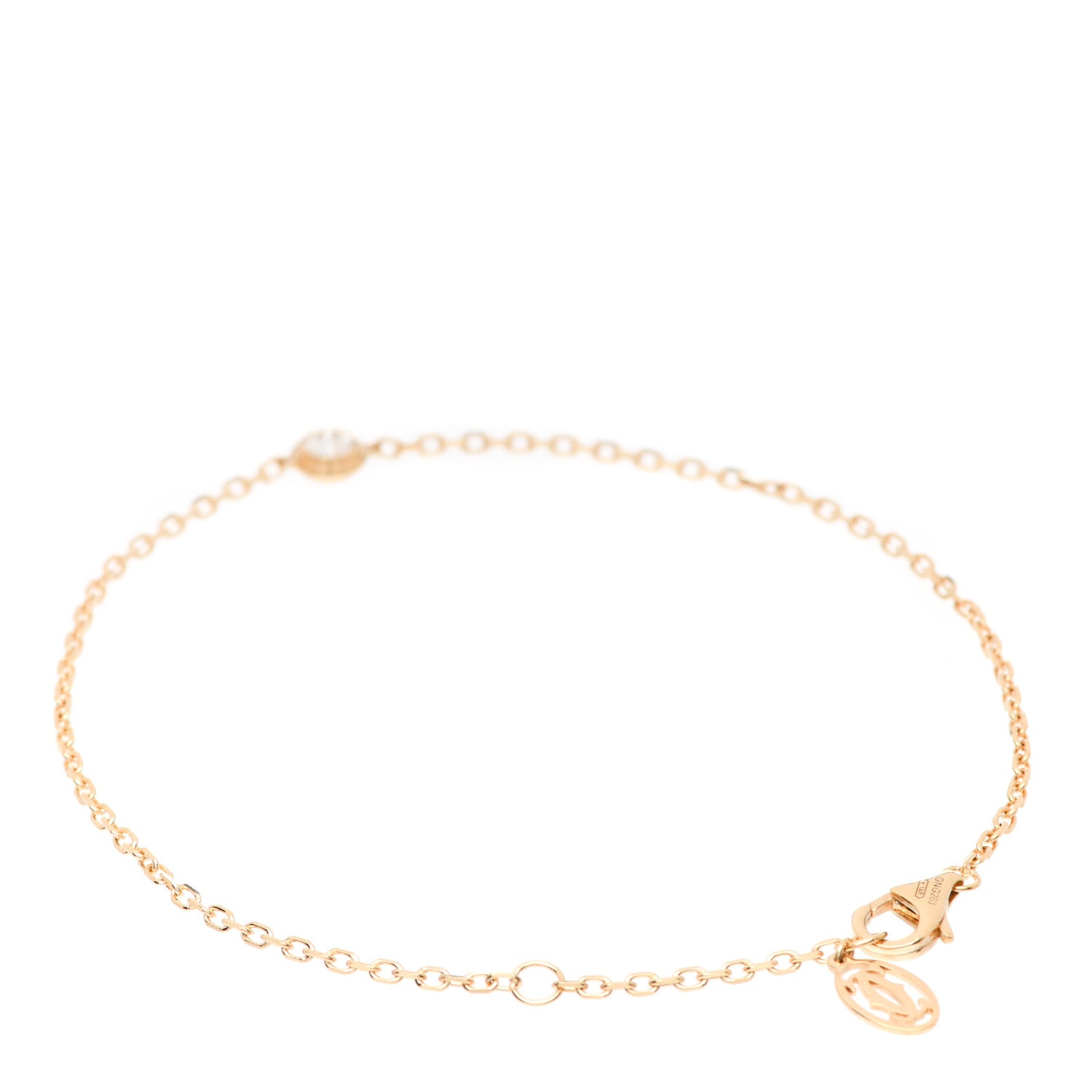 Cartier 18K Yellow Gold Diamond LM D'Amour Bracelet 2 of 5