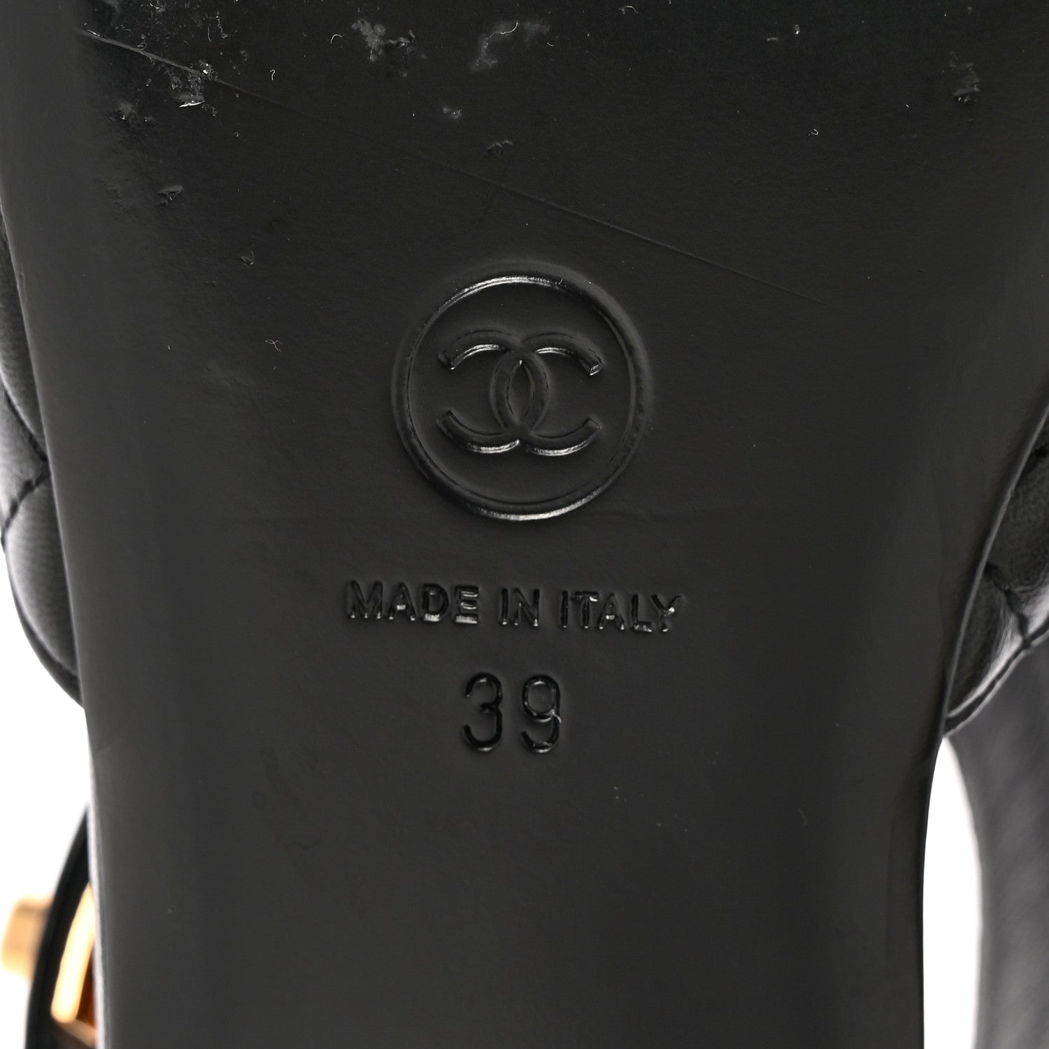 Chanel Patent Lambskin Quilted Cap Toe Ballerina Flats 39 Black 6 of 11