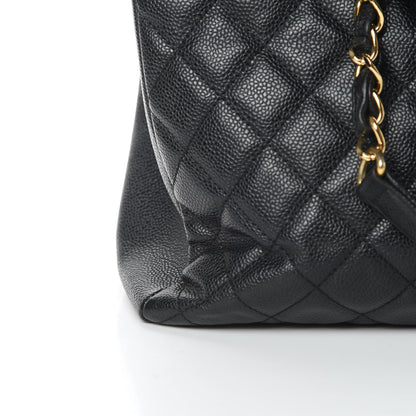 Chanel Caviar Quilted XL Grand Shopping Tote GST Black 13 of 14