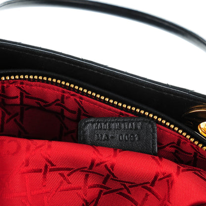 Christian Dior Lambskin Cannage Large Lady Dior Black 6 of 6
