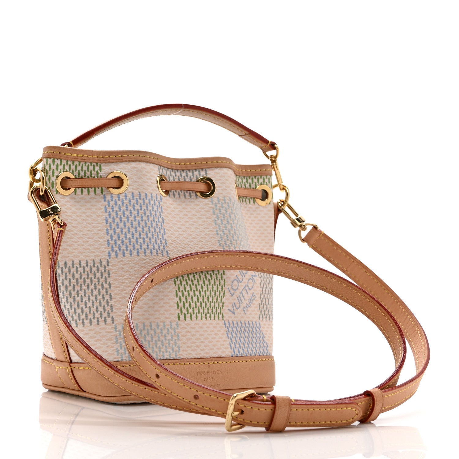 Louis Vuitton Damier Giant Nano Noe Pistachio 3 of 9