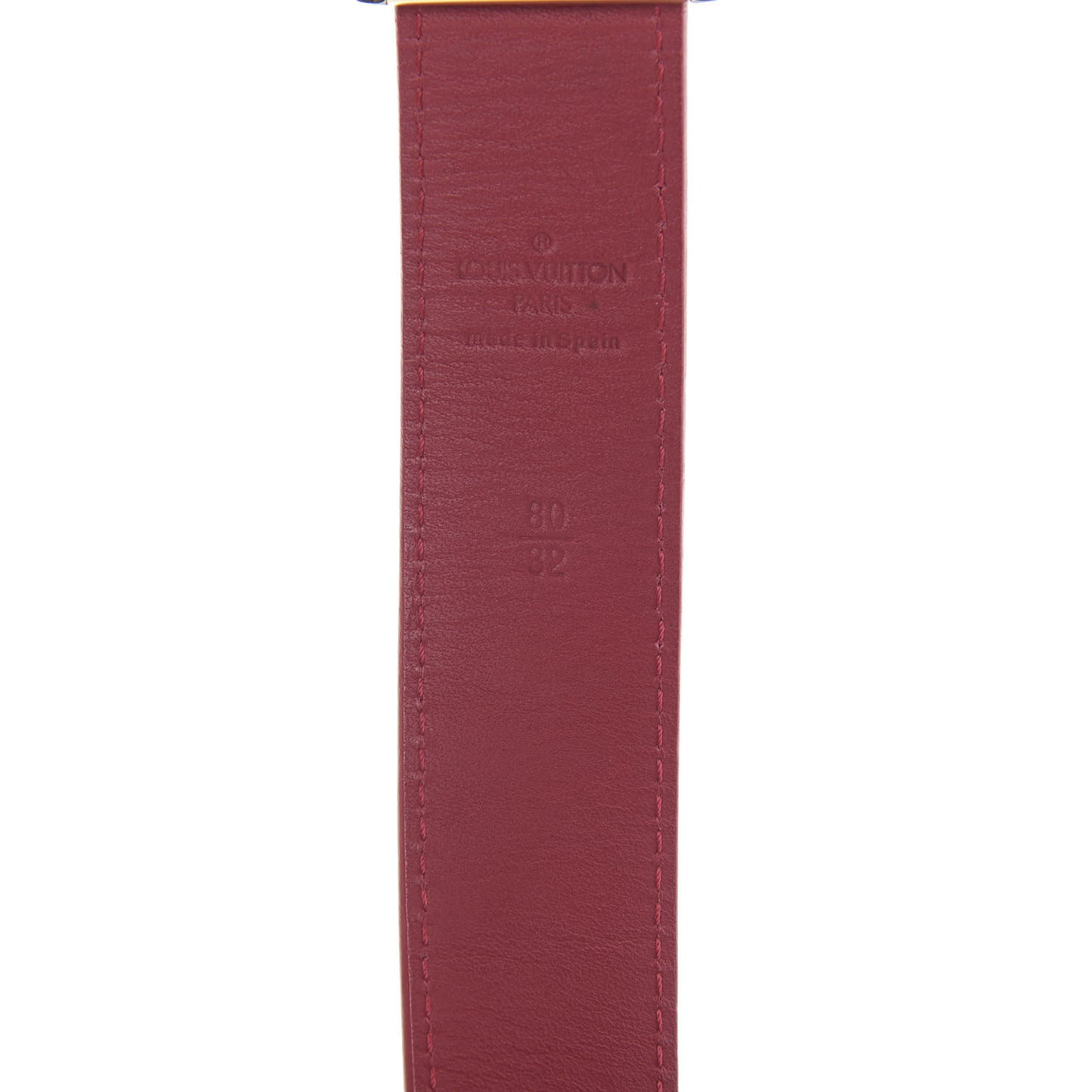 Monogram Multicolor LV Cut Reversible Belt 80 32 White Grenade