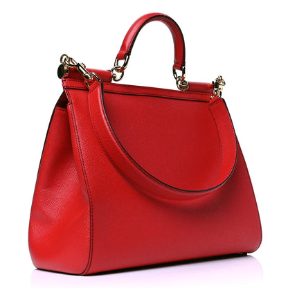 Dolce & Gabbana Dauphine Medium Miss Sicily Satchel Dark Red 2 of 4