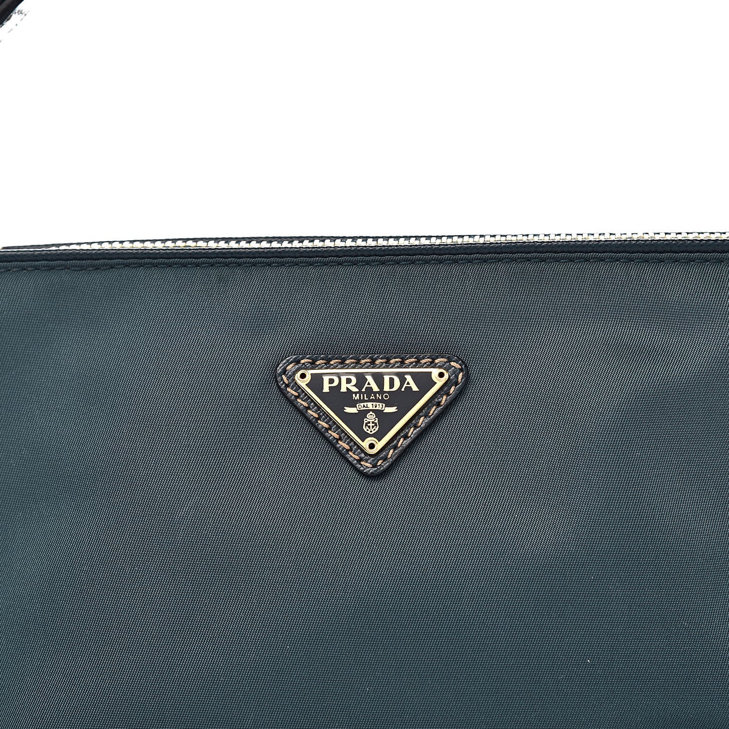 Tessuto Nylon Saffiano Pochette Denim