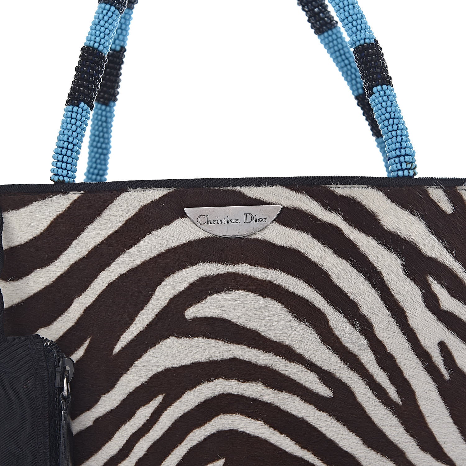 Christian Dior Pony Hair Zebra Print Bag 14 of 14