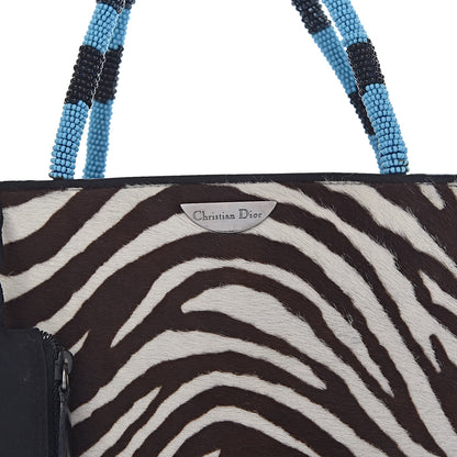 Christian Dior Pony Hair Zebra Print Bag 14 of 14
