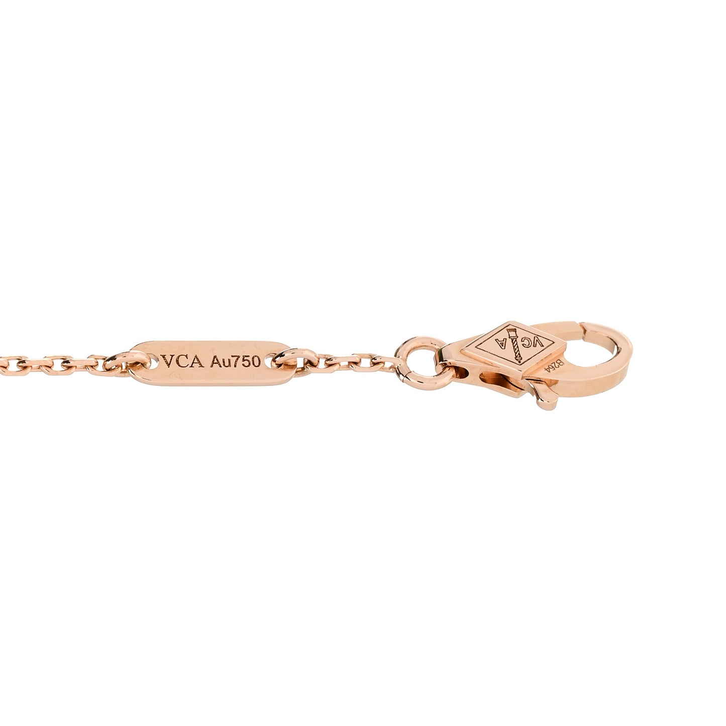 18K Rose Gold Carnelian Sweet Alhambra Bracelet
