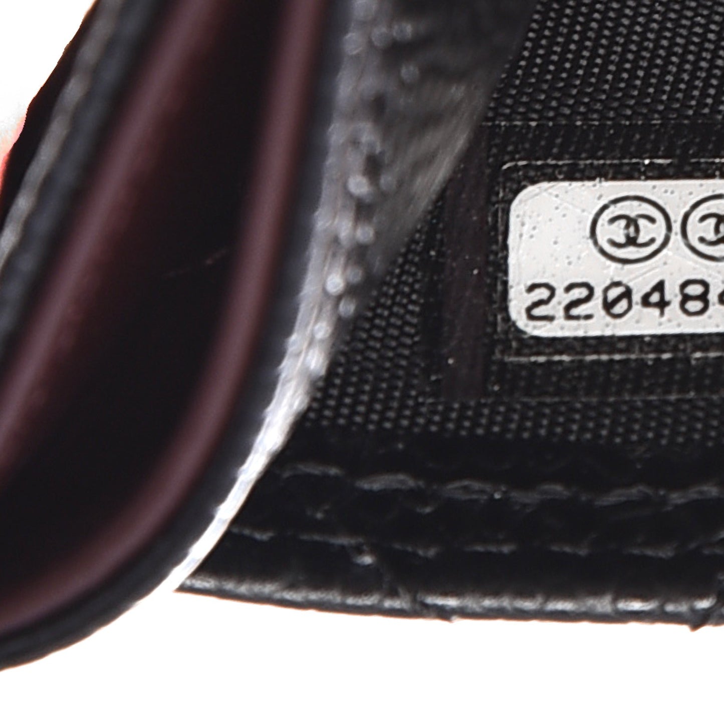 Caviar Quilted Card Holder Black