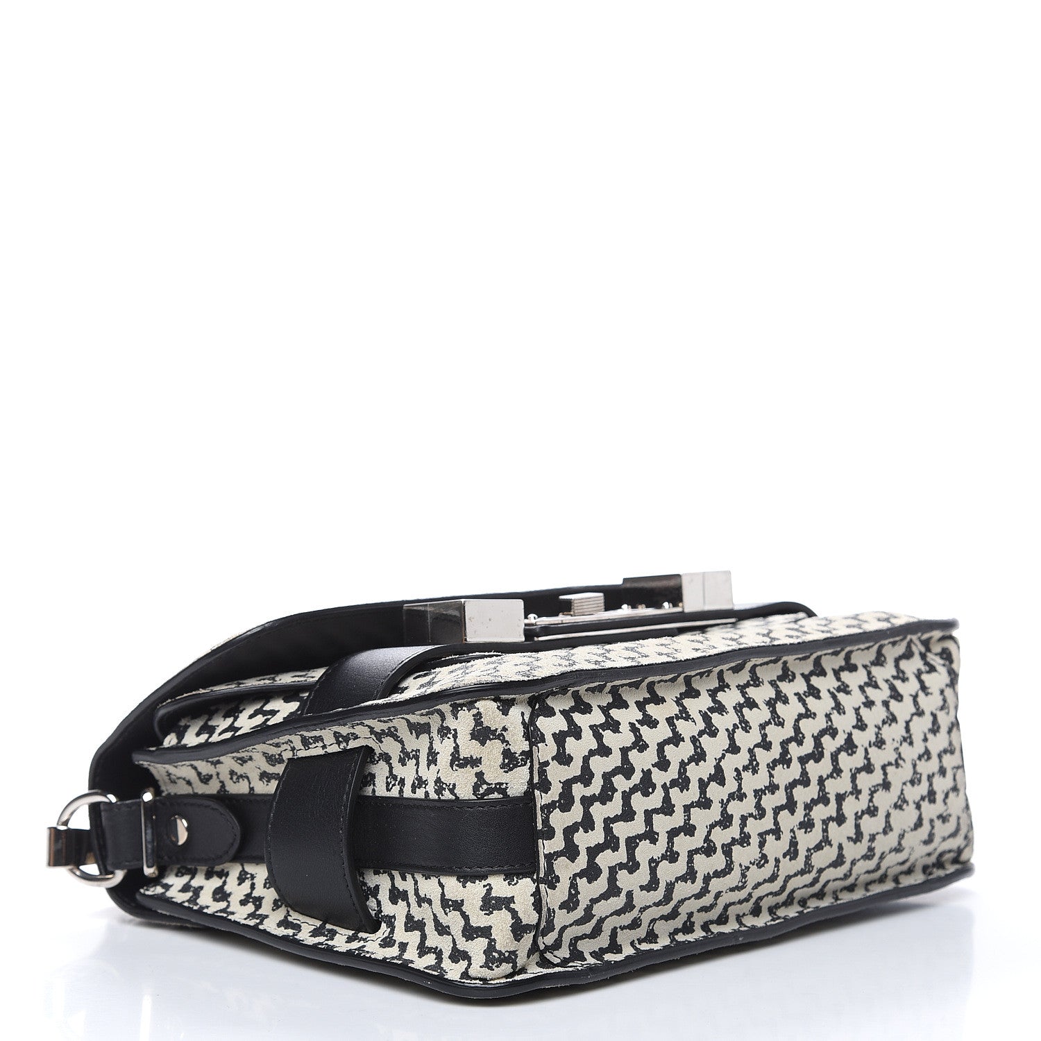 Proenza Schouler Suede Tweed Print Mini PS11 Classic Shoulder Bag Off White 4 of 16