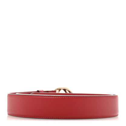 Gucci Moon Calfskin Interlocking G 37mm Belt 110 44 Vibrant Red 2 of 6