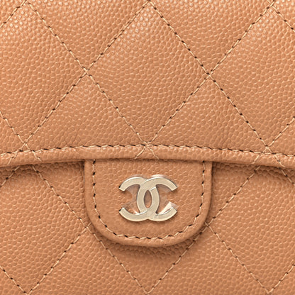 Chanel Caviar Quilted Medium Flap Wallet Beige 10 of 12