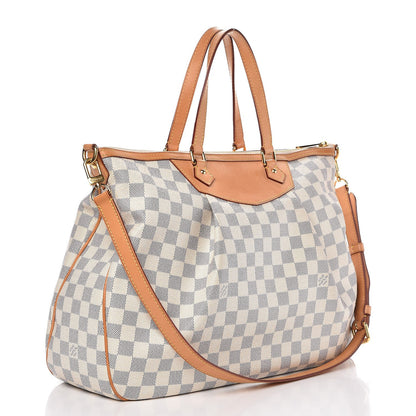 Louis Vuitton Damier Azur Siracusa GM 4 of 10