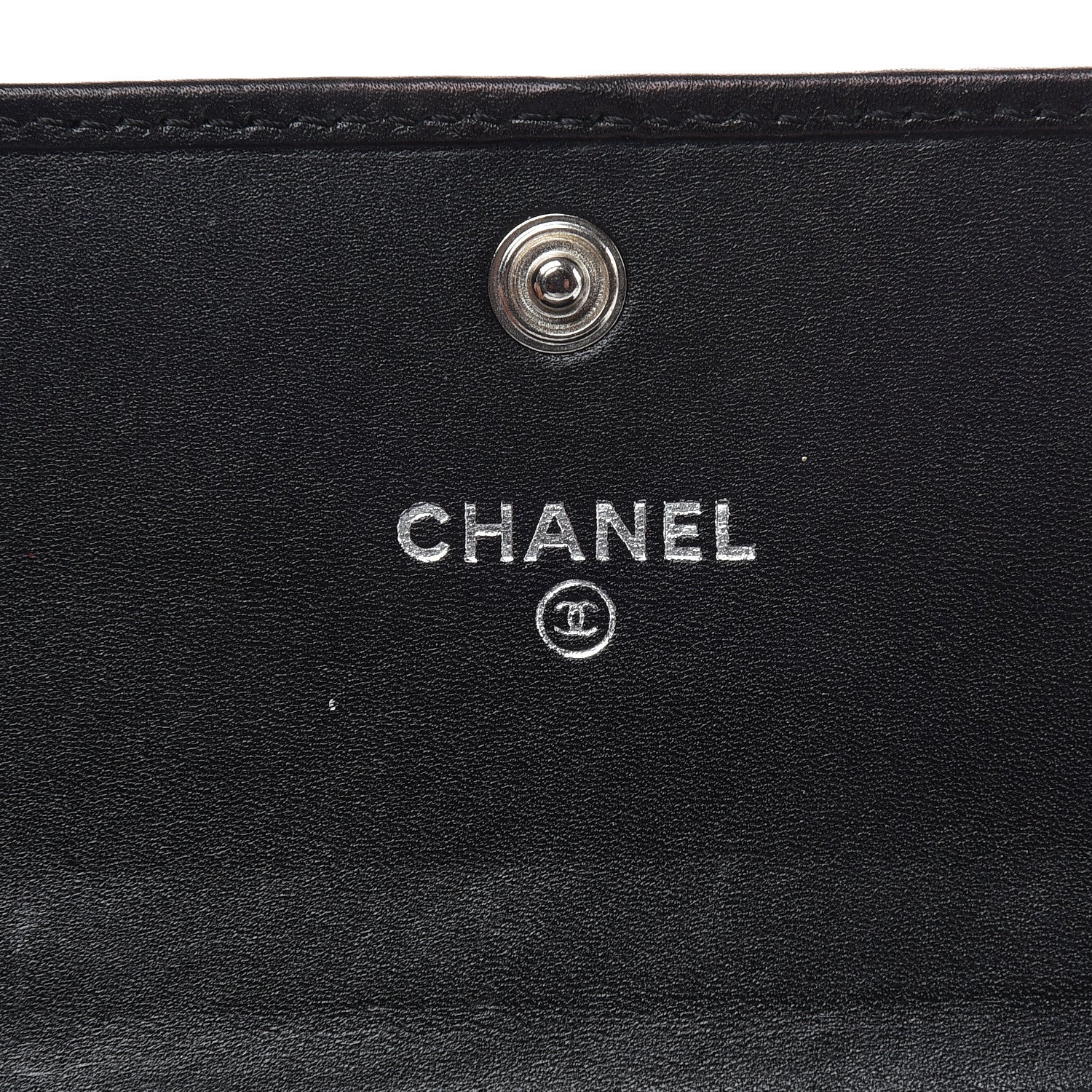 Chanel Calfskin Quilted Cambon Business Card Holder Black 6 of 15