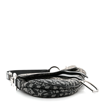 Christian Dior Monogram Saddle Bag Black 4 of 17