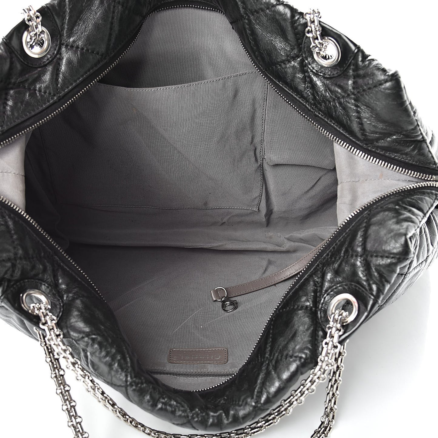 Aged Calfskin Oversized Reissue Overnight Tote Black