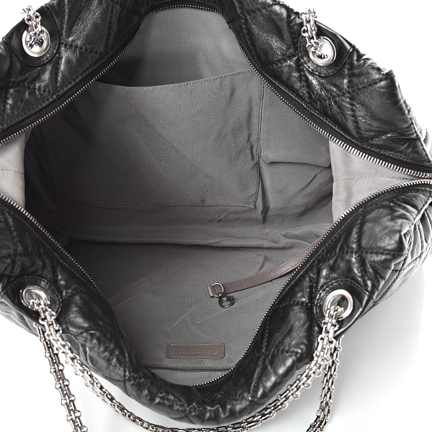 Chanel Aged Calfskin Oversized Reissue Overnight Tote Black 5 of 12