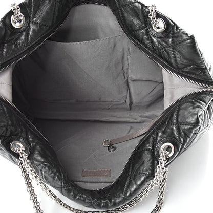 Chanel Aged Calfskin Oversized Reissue Overnight Tote Black 5 of 12
