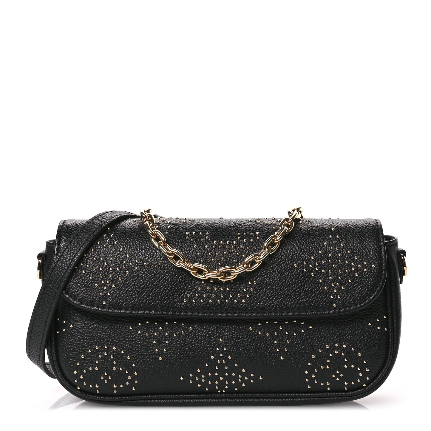 Empreinte Giant Studded Ivy Wallet On Chain Black