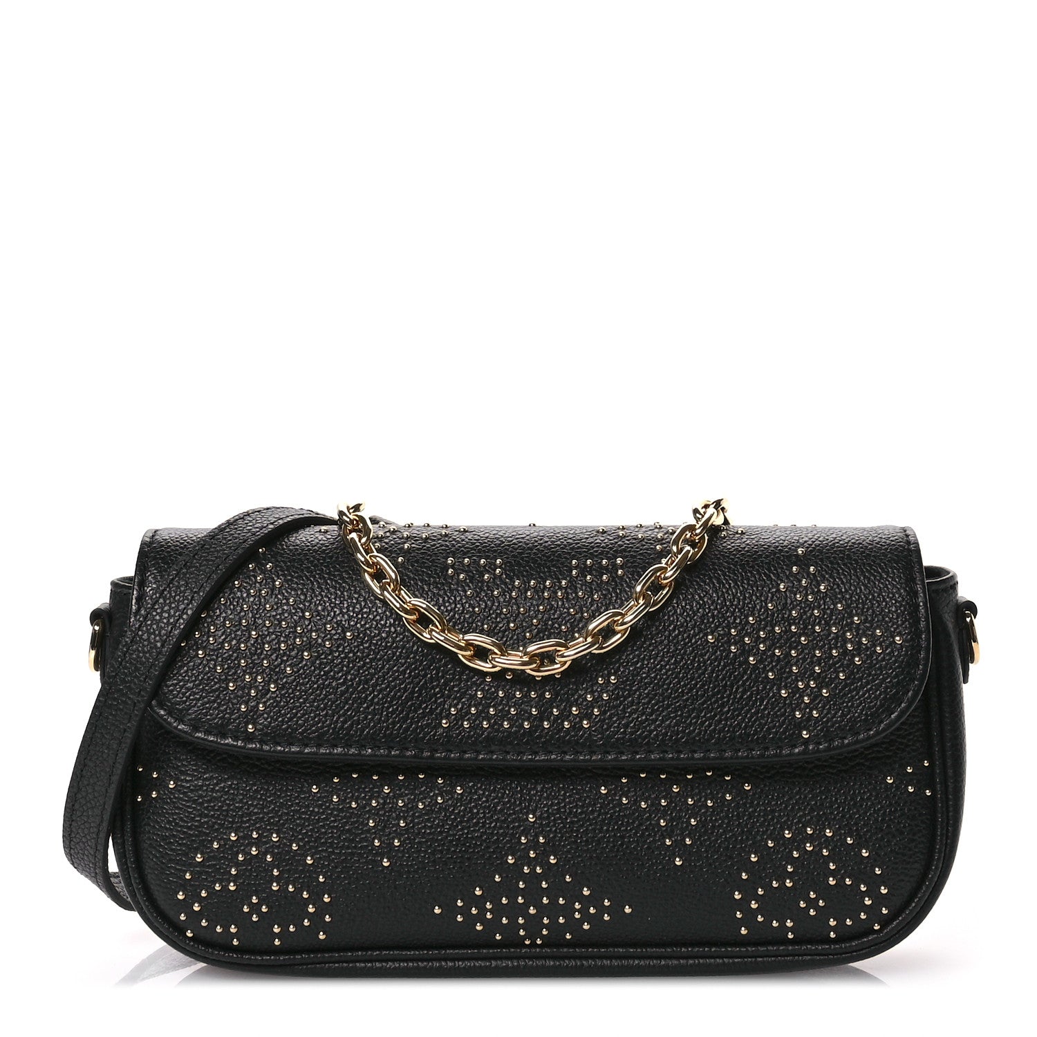 Louis Vuitton Empreinte Giant Studded Ivy Wallet On Chain Black 1 of 9