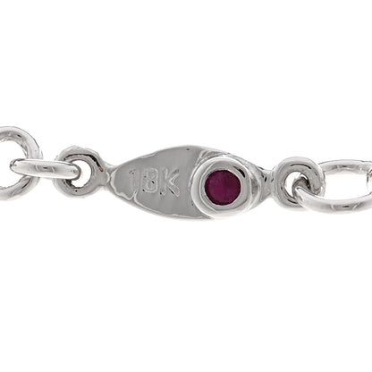 Roberto Coin ROBERTO COIN 18K White Gold Diamond By the Inch Seven Station Dog Bone Necklace 4 of 5