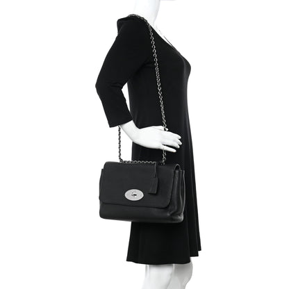 Mulberry Small Classic Grain Calfskin Medium Lily Flap Black 2 of 12