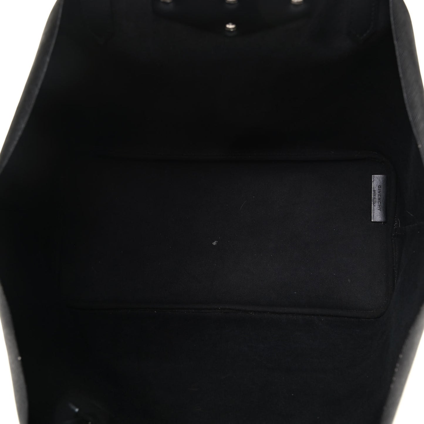 Textured Coated Canvas Panther Print Large Antigona Tote Black