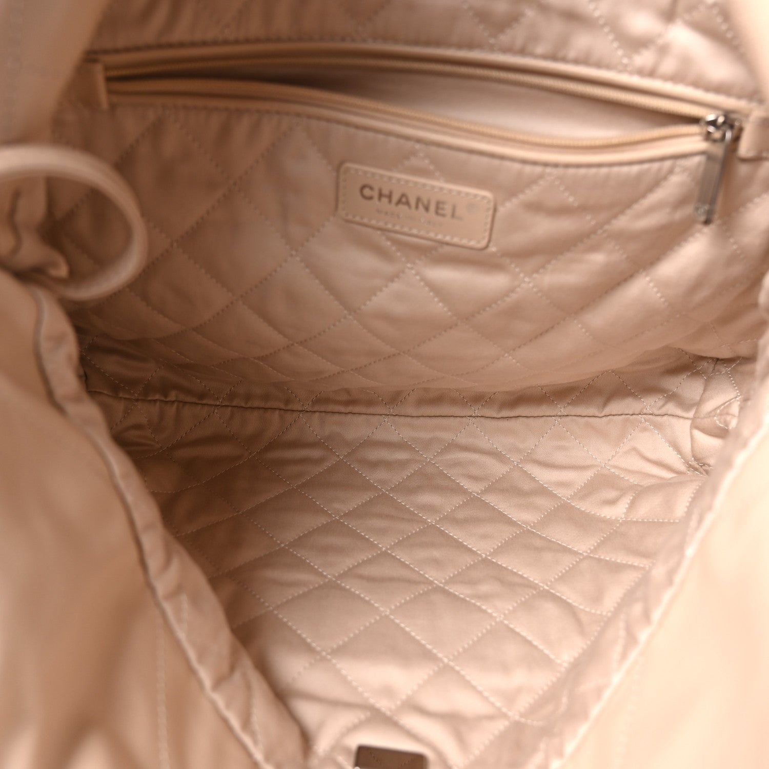 Chanel Shiny Calfskin Quilted Small Chanel 22 Ecru 6 of 11