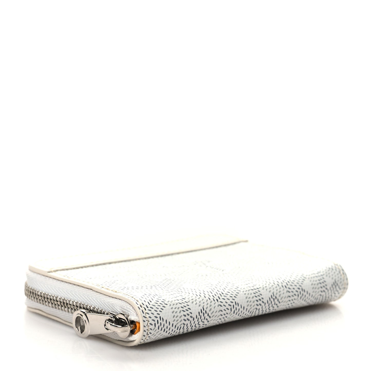 Goyardine Compact Wallet White