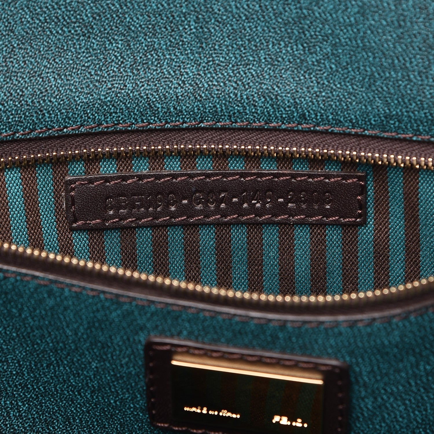 Fendi Zucca Spalmati Small Roll Tote Tobacco Lago 7 of 7