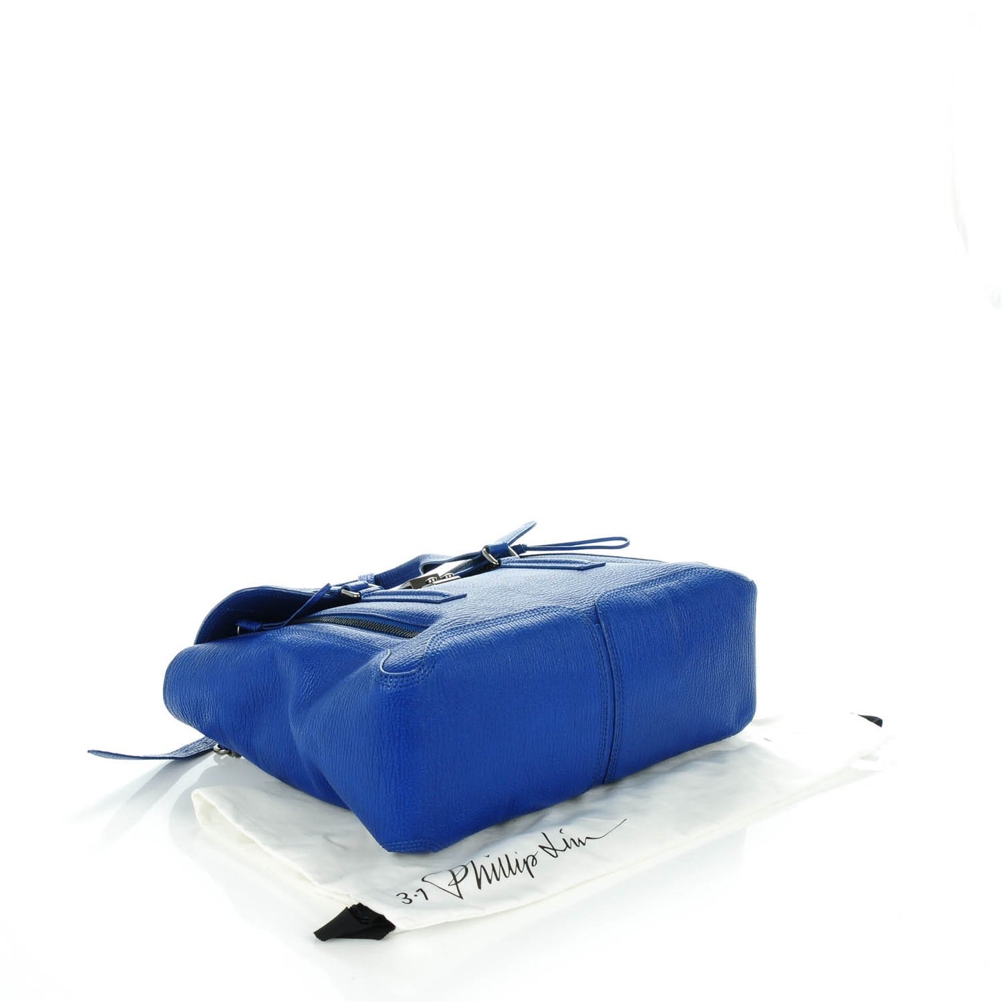 3.1 Textured Calfskin Large Pashli Satchel Cobalt