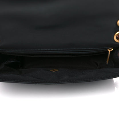 Chanel Calfskin Quilted Strap Into Flap Bag Black Brown 5 of 13