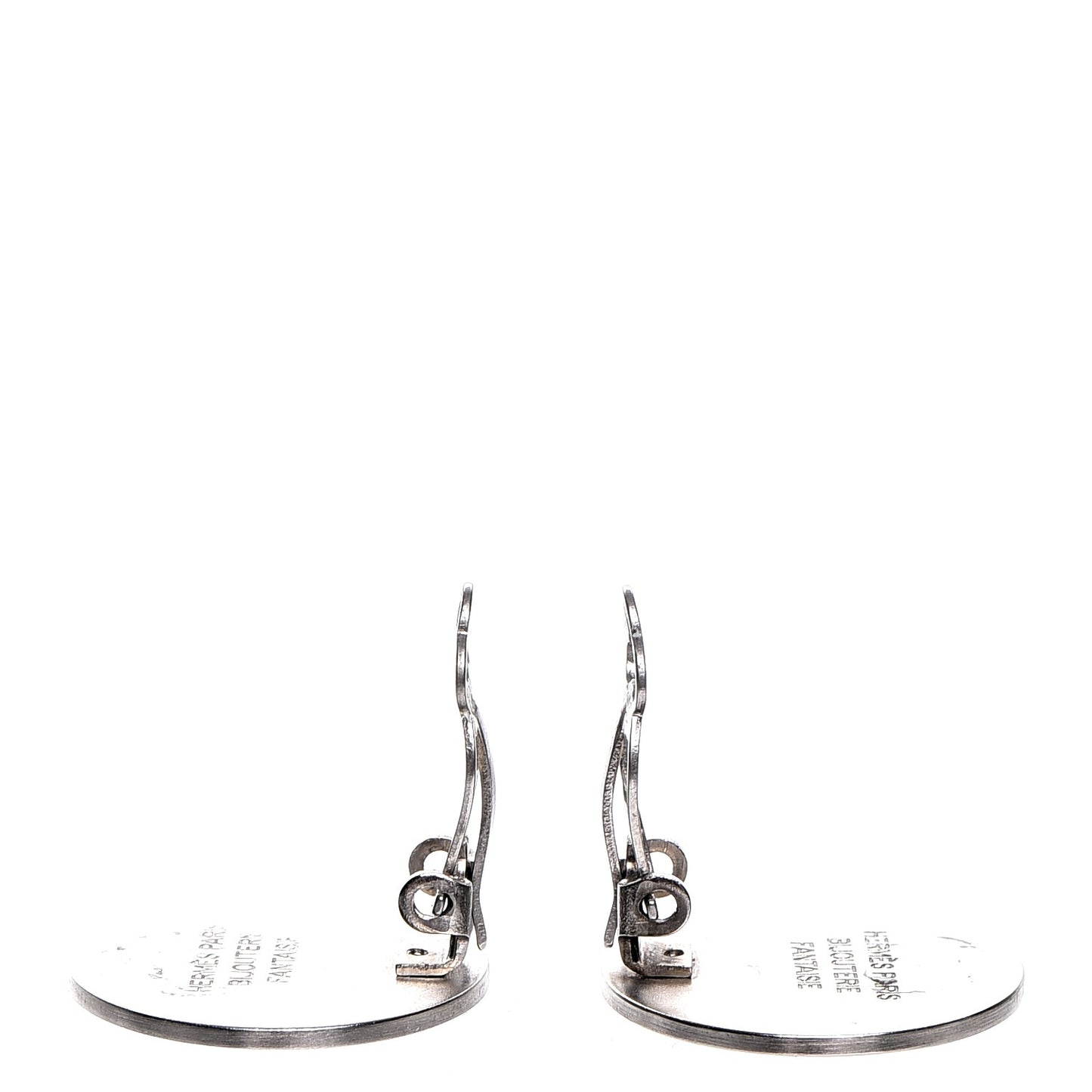 Palladium Clou De Selle Clip On Earrings