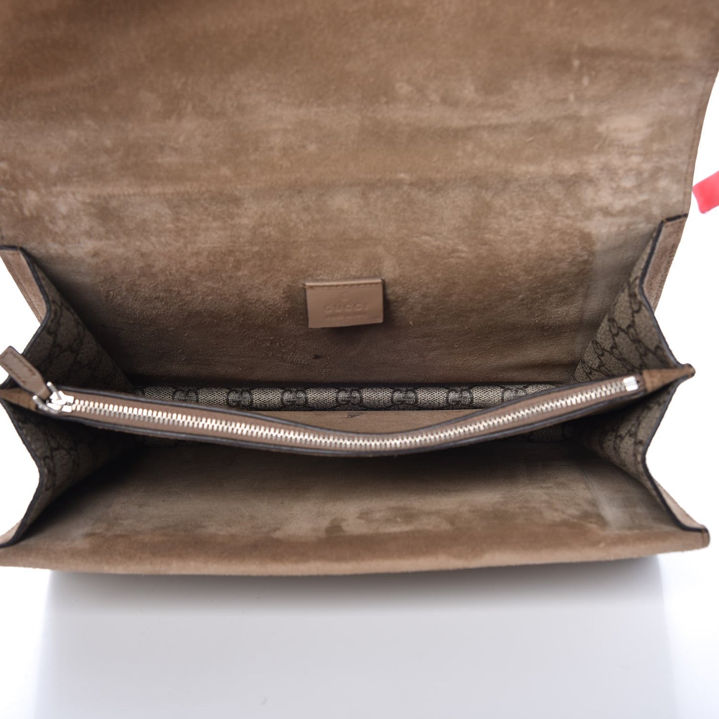 GG Supreme Monogram Embroidered Medium Dionysus Shoulder Bag Taupe