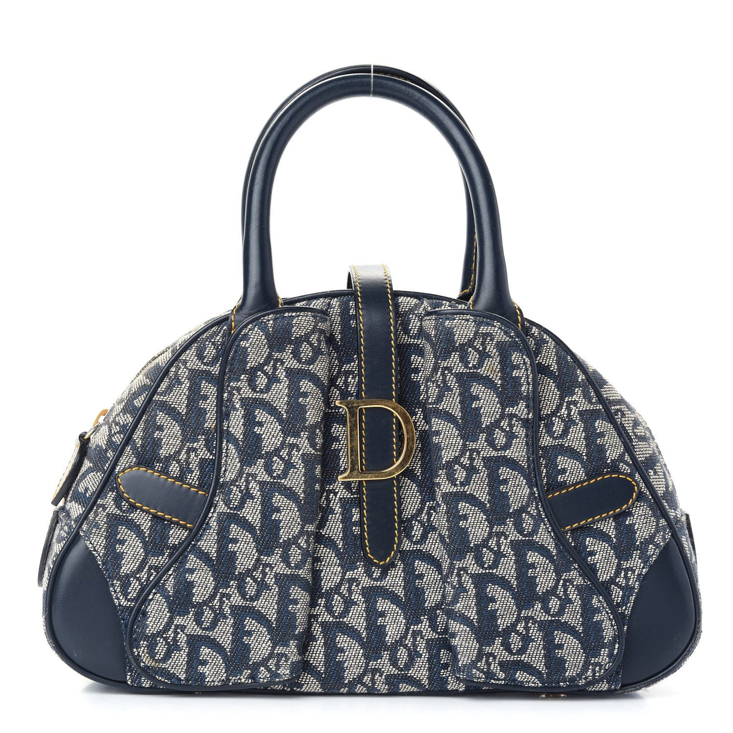 Monogram Mini Saddle Bowler Navy Navy
