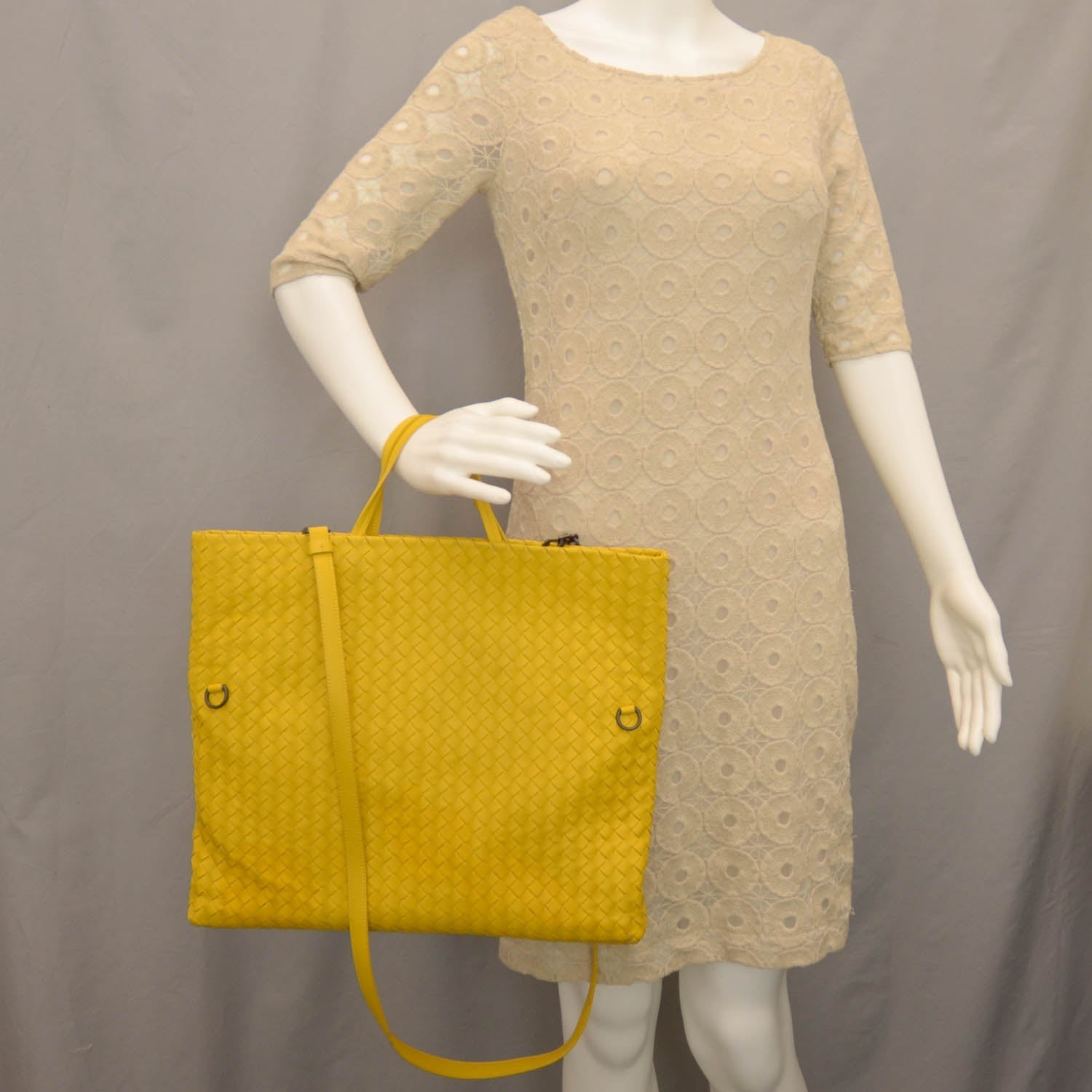 Bottega Veneta Nappa Intrecciato Fold Over Cross Body Bag Sunset 2 of 8
