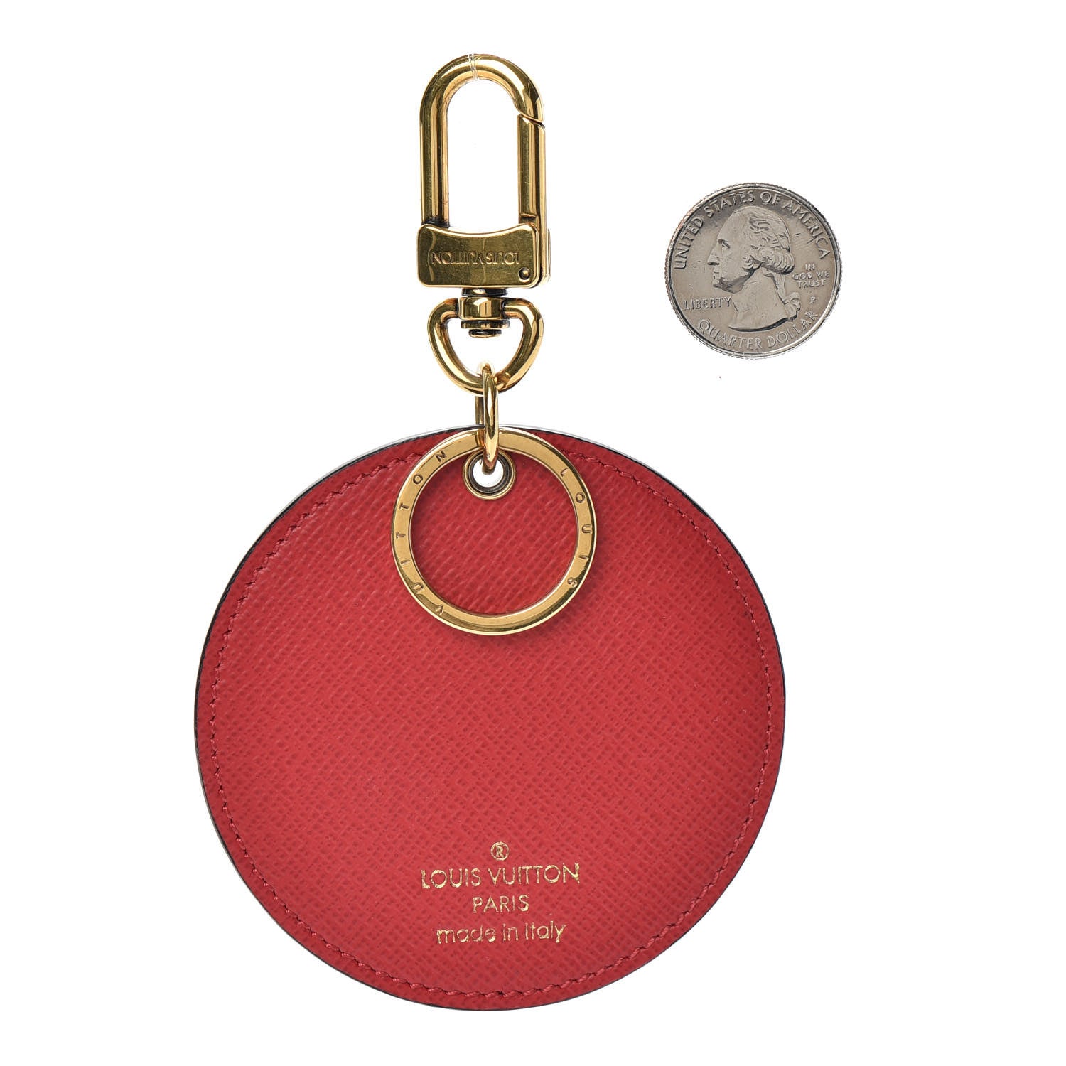 Louis Vuitton Monogram Illustre Kabuki Bag Charm Key Ring 2 of 5