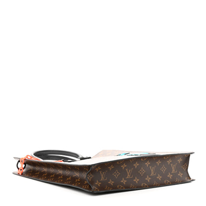 Louis Vuitton Monogram Embroidered Cartoon LV Friends Sac Plat 4 of 10