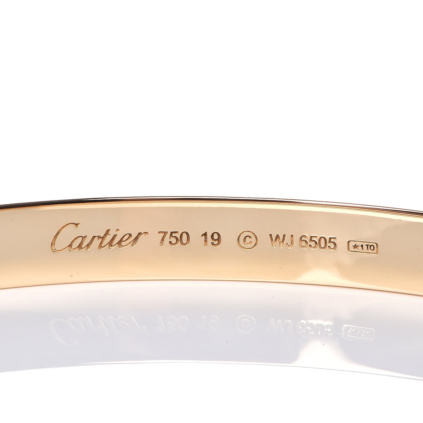 18K Yellow Gold LOVE Bracelet 19