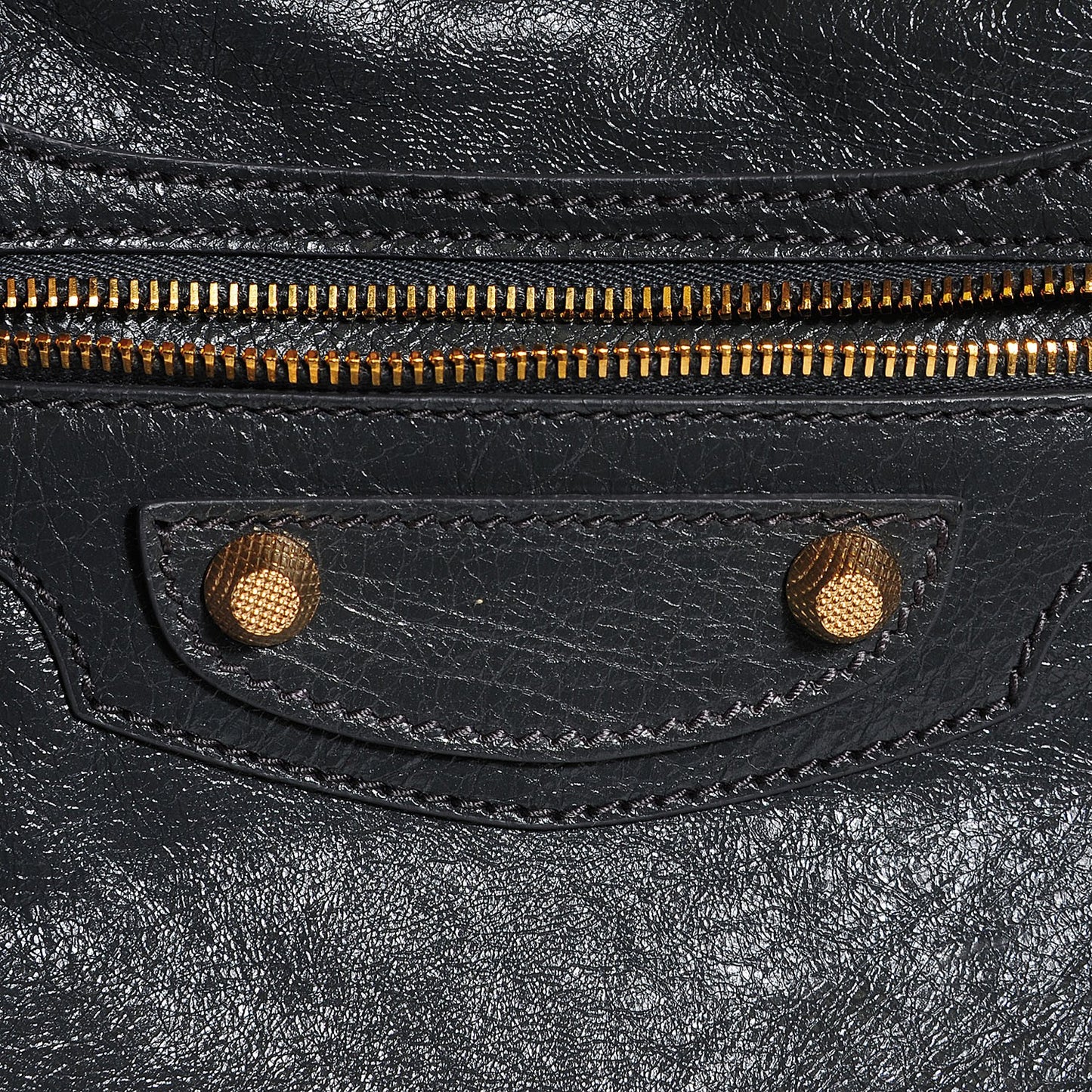 Agneau Giant 12 Gold Hardware Velo Gris Fossile Anthracite