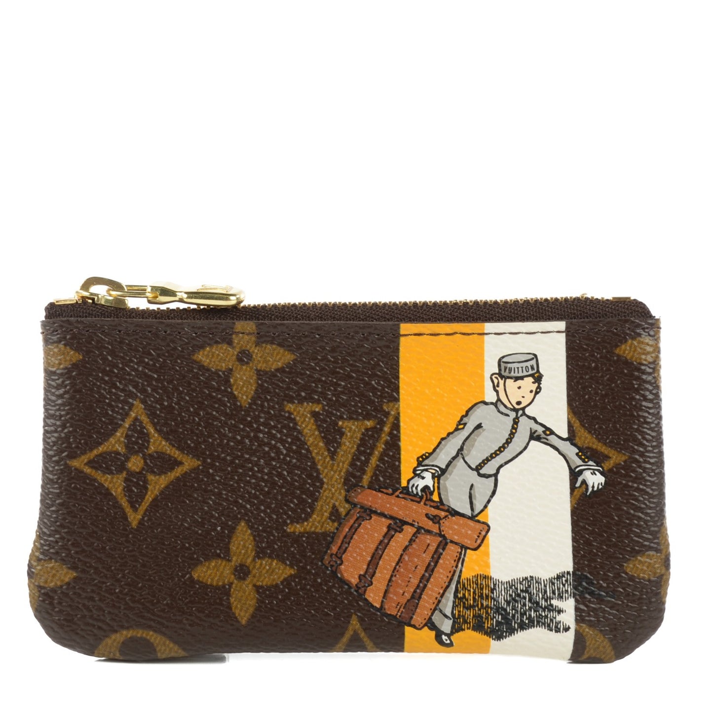 Monogram Groom Key Pouch