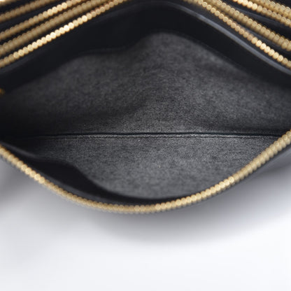 Celine Lambskin Small Trio Crossbody Bag Black 6 of 9