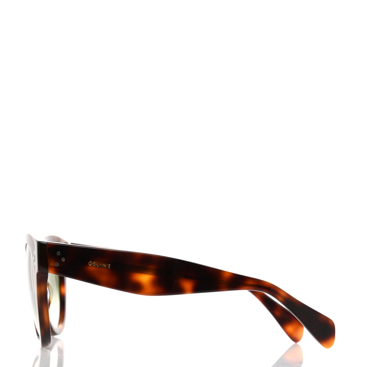Celine Thin Preppy Sunglasses CL 41049/S Havana 3 of 7