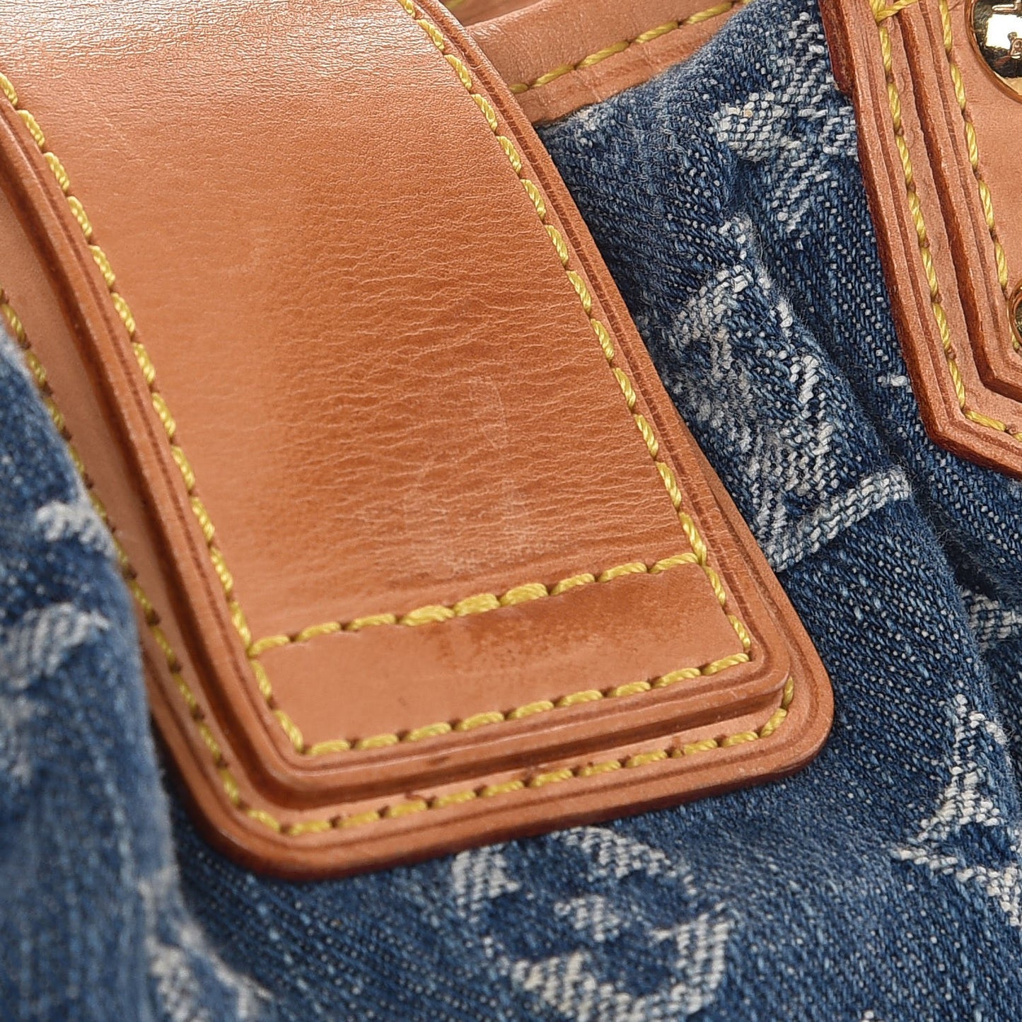 Monogram Denim Pleaty Blue