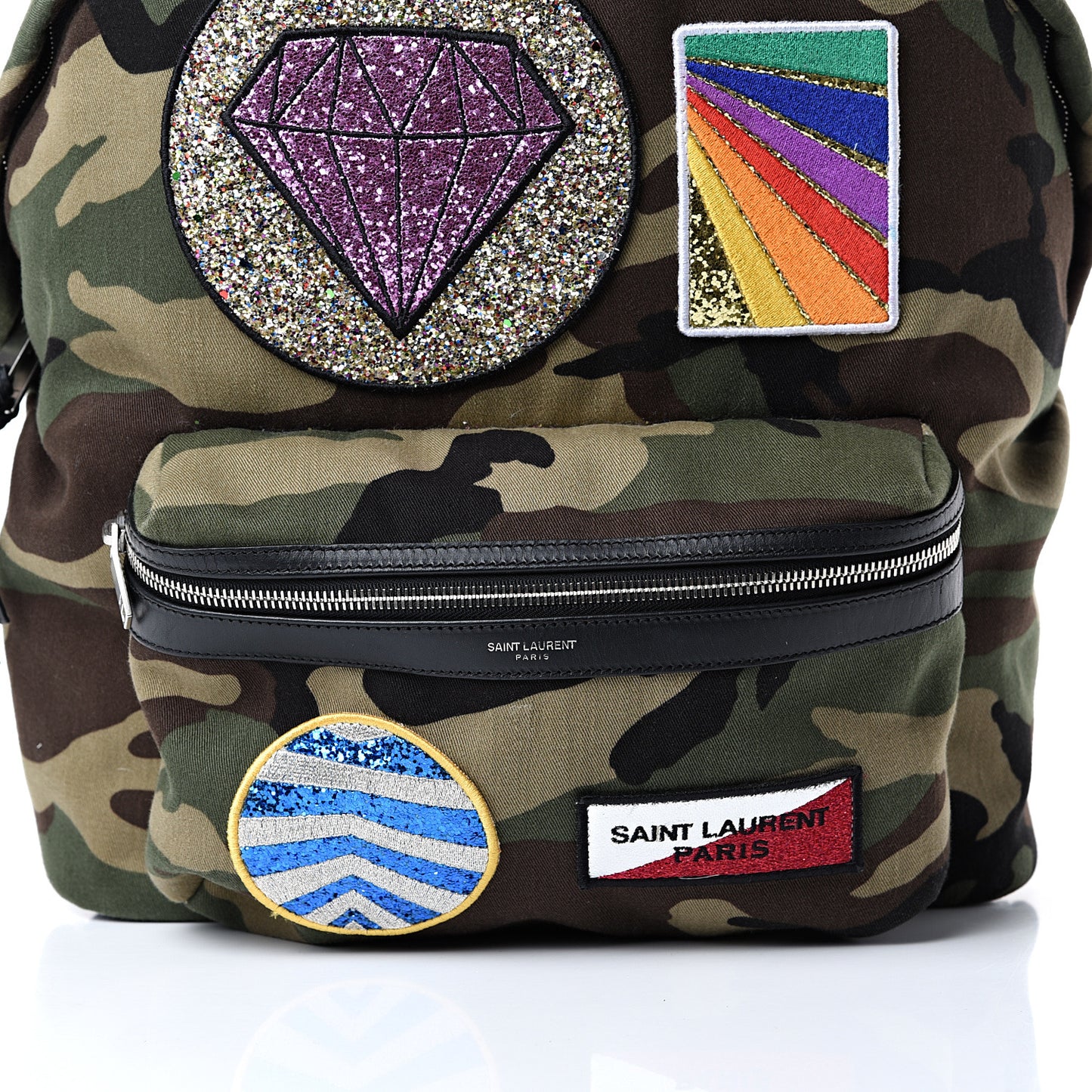 Canvas Multi Patch City Backpack
