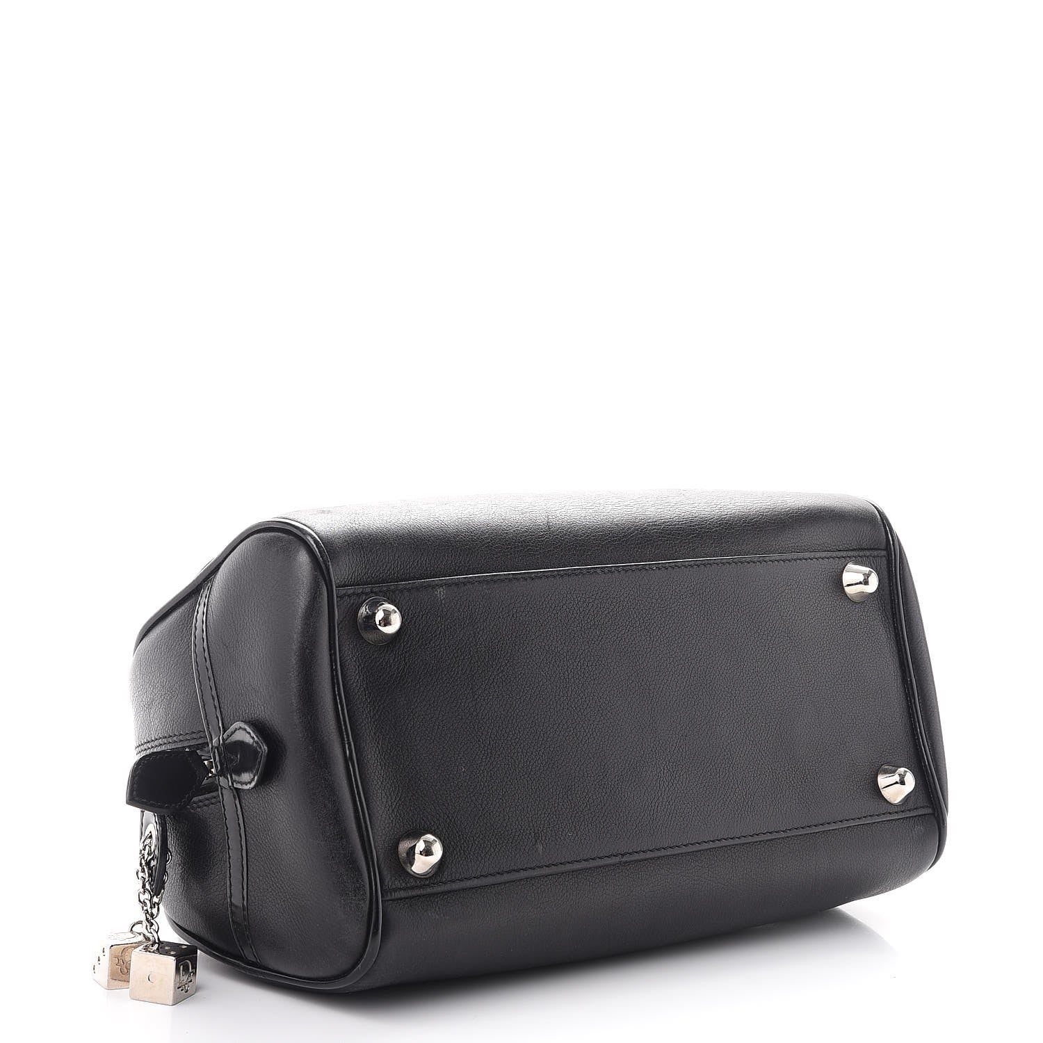 Christian Dior Calfskin Gambler Dice Bowler Black 4 of 12