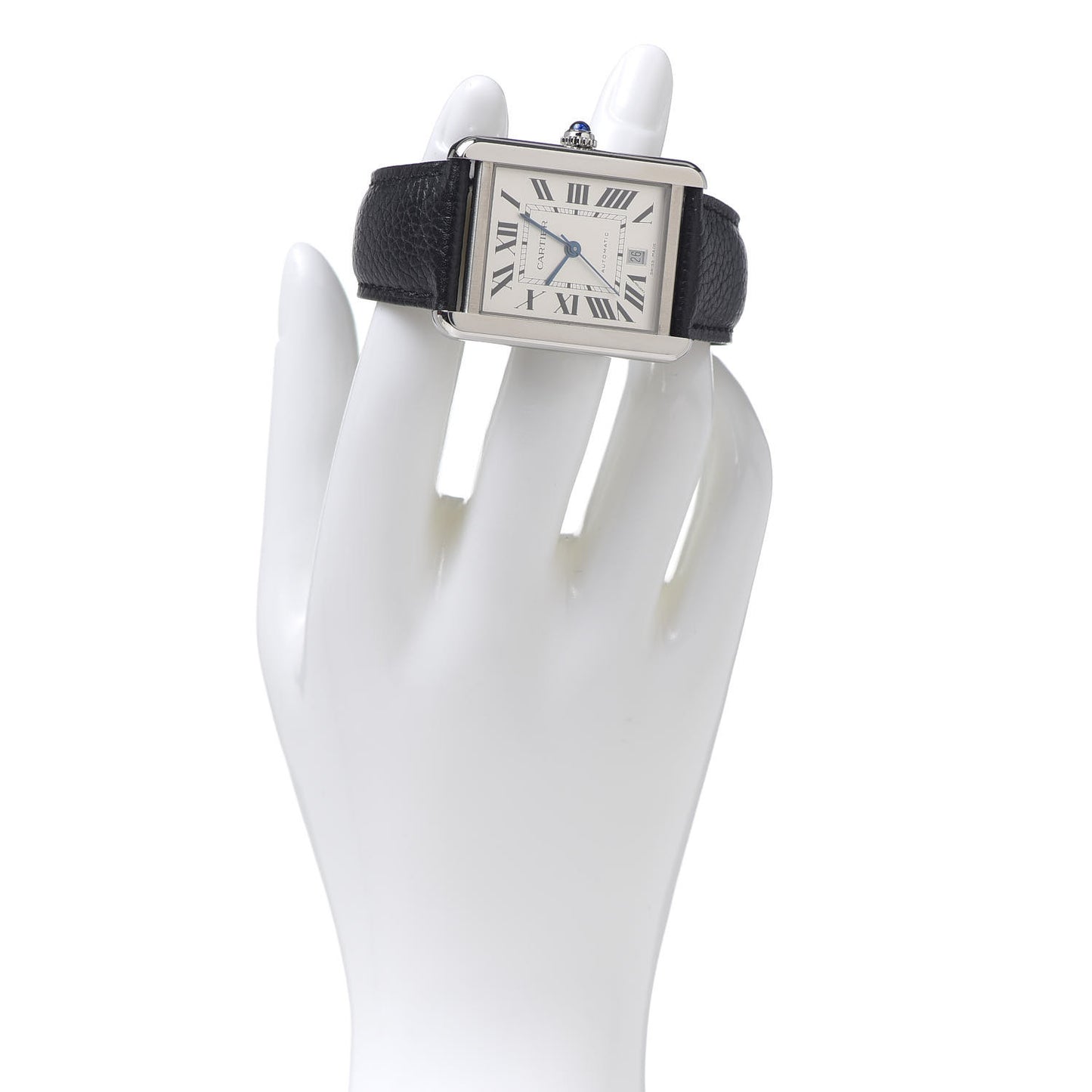Stainless Steel Calfskin 31mm Tank Solo Automatic Watch