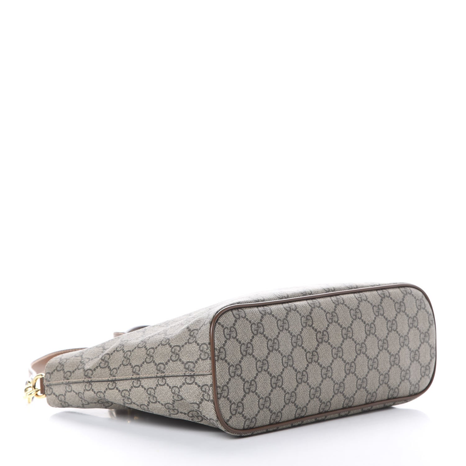 Gucci Soft GG Supreme Monogram Small Crossbody Tote Beige Cuir 3 of 9