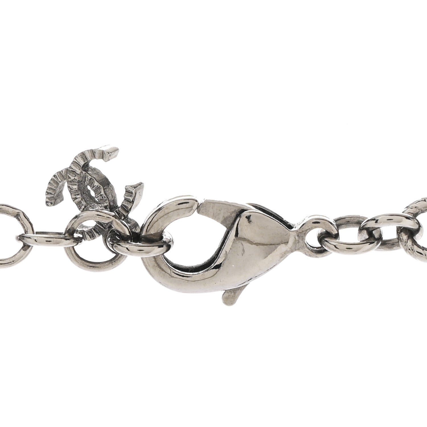 Chanel Ruthenium Crystal Star CC Long Necklace 5 of 7
