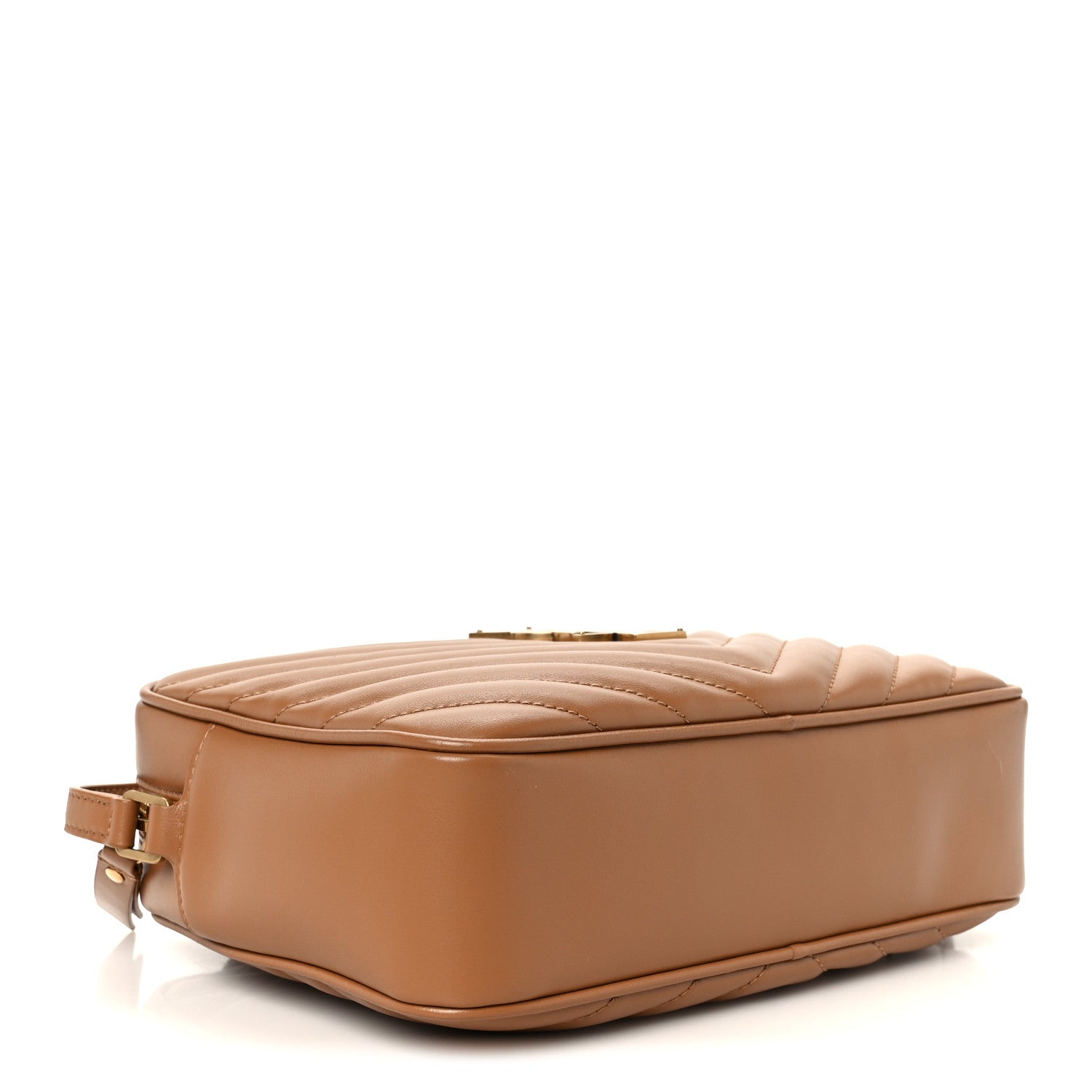Saint Laurent Calfskin Matelasse Monogram Lou Camera Bag Cinnamon 4 of 10