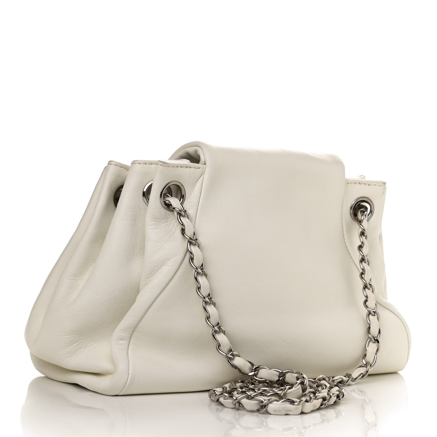 Chanel Lambskin Sensual Accordion Flap White 2 of 8